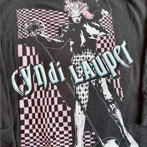 Torrid Black and Pink Cyndi Lauper Hoodie
